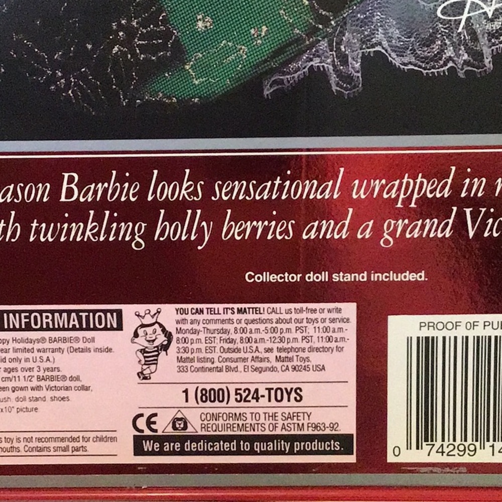 BARBIE HOLIDAY DOLL SPECIAL EDITION 1995  NEW IN BOX. - Picture 7 of 12